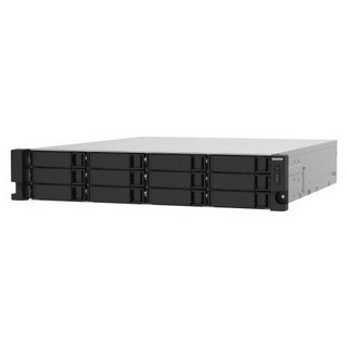 威联通（QNAP）TS-1232PXU-RP 4G 四核CPU双电源机架12盘位NAS磁盘阵列网络存储器私有云（含硬盘16T*12）