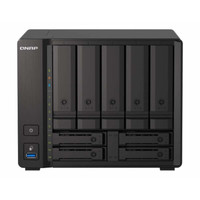 QNAP 威联通 TS-h973AX 8G 9盘位万兆nas网络存储服务器混合式硬盘配置(含硬盘希捷酷狼8T