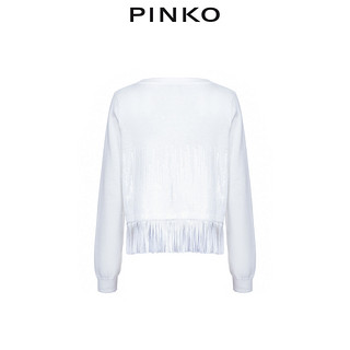 PINKO2021春夏新品女装珠片流苏休闲针织衫1G161NY6ZA（S、Z04）