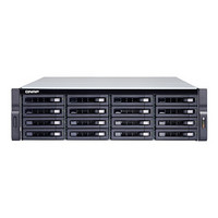 QNAP 威联通 TS-1683XU-RP-E2124 16G内存 四核心 双电源16盘机架式网络存储服务器NAS（含导轨+16T*16)