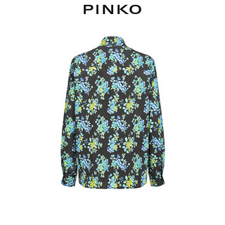 PINKO2021春夏新品女装花卉印花休闲衬衫1G164B8460（42、ZGG）