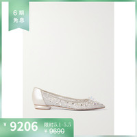 Rene Caovilla 2021春季女水晶缀饰平底鞋NAP/NET-A-PORTER