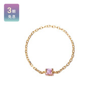 YI Collection 2021春季 14K 黄金女粉蓝宝石戒指链戒NAP（金色、女士15号）