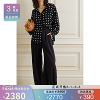 Equipment 2021春季女颈部系带波点真丝衬衫NAP/NET-A-PORTER