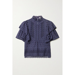 Isabel Marant Etoile 2021春季女刺绣衬衫NAP/NET-A-PORTER（36、蓝色）