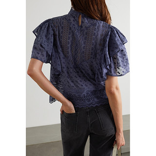 Isabel Marant Etoile 2021春季女刺绣衬衫NAP/NET-A-PORTER（36、蓝色）