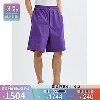 PRONOUNCE 2021春季男紫色挺阔休闲短裤NAP/NET-A-PORTER（XS、紫色）