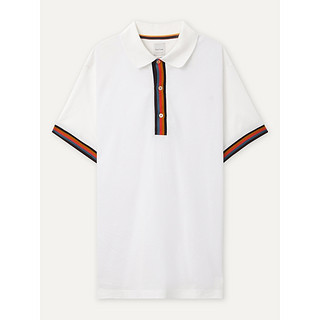 Paul Smith 2021春季男白色棉质POLO衫netaporter（L、白色）