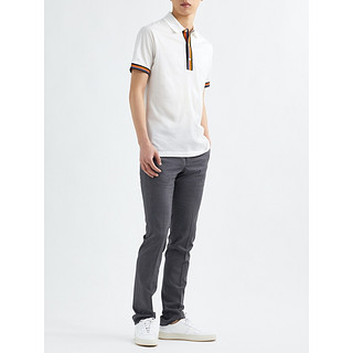 Paul Smith 2021春季男白色棉质POLO衫netaporter（XL、白色）