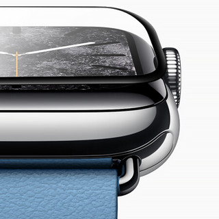 Biaze 毕亚兹 Apple Watch 钢化膜 贴坏换新 苹果手表6/SE/5/4代贴膜 3D热弯全屏覆盖保护贴膜防水版44mm-JM537