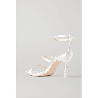 Sophia Webster 女水晶高跟婚礼时装凉鞋NET-A-PORTER（37.5、白色）