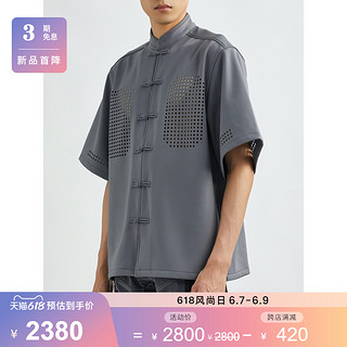 XANDER ZHOU 2021夏季男冲孔短袖衬衣NAP/NET-A-PORTER