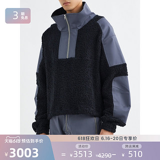 GMBH 2021夏季男棉质休闲机能夹克netaporter（S、黑色）