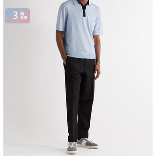 Paul Smith 2021春季男蓝色棉质POLO衫netaporter