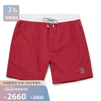 Brunello Cucinelli 2021春季男红色系带休闲短裤NET-A-PORTER