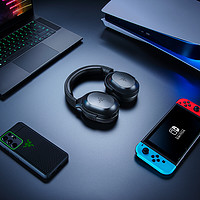 RAZER 雷蛇 梭鱼X 头戴式耳罩式主动降噪2.4G双模游戏耳机 黑色