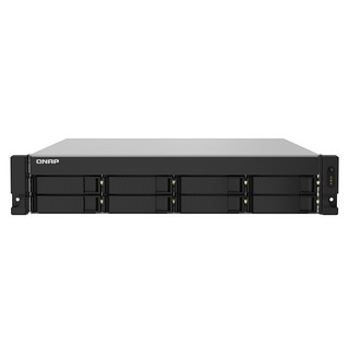 QNAP威联通TS-832PXU-RP-4G 双电源 配备双 10GbE SFP+ 与双 2.5GbE 网络端口 机架式企业级网络存储NAS（TS-832PXU+希捷企业盘（16T*8））
