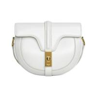 CELINE 思琳 16系列 BESACE 女士小号缎面牛皮革手袋 188013BEY 01BC 白色