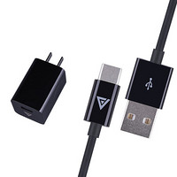 爱否5/6号线二合一type-C数据线micro多口USB-A手机充电线柔韧尼龙编织线 6号线 1米+方糖0.5