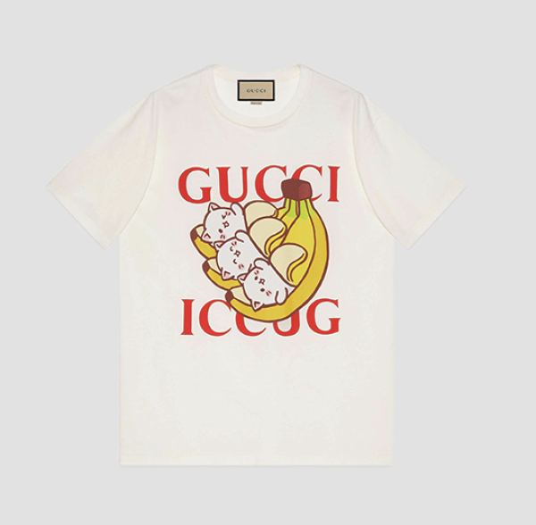 GUCCI 古驰 x Bananya联名 印花棉质T恤