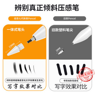 BASEUS 倍思 ipad电容笔 apple pencil触控倾斜压感手写笔绘画笔+类纸膜2021新款iPadAir10.9/pro11英寸专业绘图套装