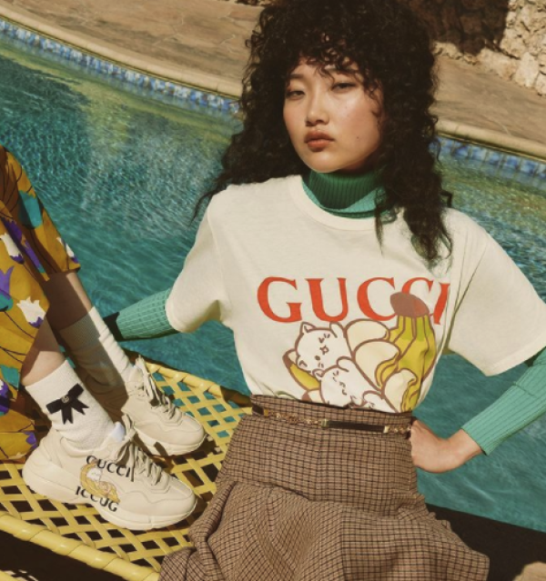 GUCCI 古驰 x Bananya联名 印花棉质T恤