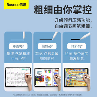 倍思 电容笔替换笔尖 苹果倍思 ipad笔专用笔头手写触控笔配件备用笔尖套装 2只装