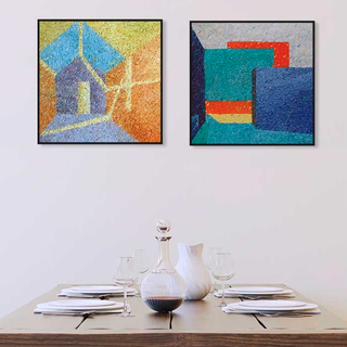 维格列艺术 田丹露 原作油画《错置》50×50cm 装饰画