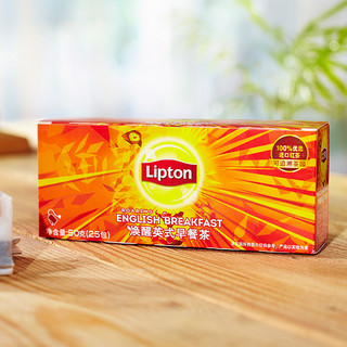 Lipton 立顿 焕醒英式早餐茶 50g*2盒