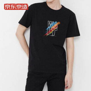 京东京造 纯棉印花t恤 黑色-wait s【报价 价格 评测 怎么样】 -什么