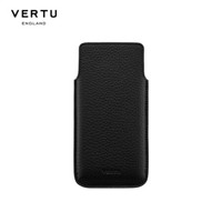 VERTU 纬图真皮手机壳皮套 保护套 轻奢简约防尘 可定制情侣皮套 墨玉黑小牛皮 iVERTU手机专属皮套