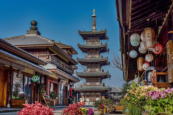 包邮区文旅标杆，演绎唐风雅韵！无锡拈花湾波罗蜜多酒店 景观房1晚套餐（含双早+双人拈花湾门票）