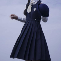樱花家族 单立人儿 JK制服 女士背心裙 绀色