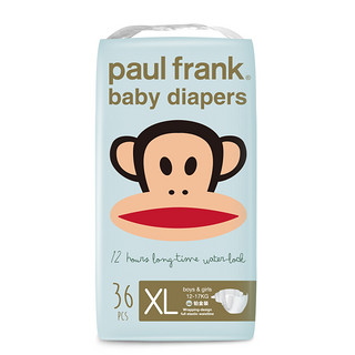 Paul Frank 大嘴猴 奢护丝柔系列 铂金装纸尿裤 XL36片