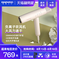 DAEWOO 大宇 韩国大宇高速吹风机家用负离子护发发廊专用大功率速干电吹风筒