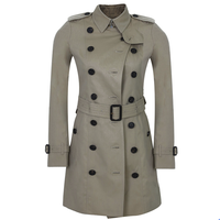 BURBERRY 博柏利 女士中长款风衣 39004551 卡其色 10