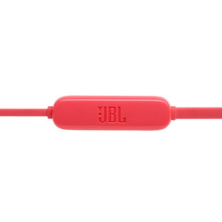 JBL 杰宝 T115BT 入耳式颈挂式蓝牙耳机 红色