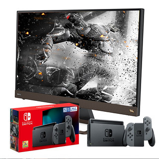 BenQ 明基 EX2780Q 27英寸 IPS FreeSync 显示器(2560×1440、60Hz、HDR400）+任天堂 Nintendo Switch 灰色主机