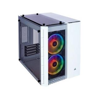 USCORSAIR 美商海盗船 CRYSTAL 280X RGB M-ATX机箱 半侧透 白色 含电源 1000W