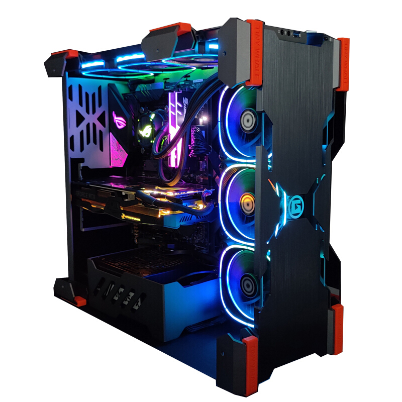  美商艾湃电竞 Apexgaming G3 RGB ATX机箱 侧透 灰色