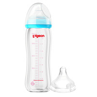 Pigeon 贝亲 婴儿宽口径玻璃奶瓶240ml 宝宝奶瓶PL336