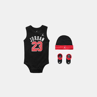 限尺码：AIR JORDAN 新生儿爬爬服 礼盒3件套