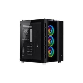 USCORSAIR 美商海盗船 680X RGB ATX机箱 全侧透 黑色+H150i PRO冷排 360mm