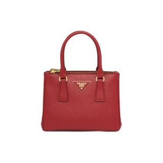 PRADA 普拉达 SAFFIANOLUX系列 女士牛皮手提包 1BA906VDOONZV