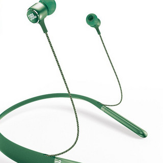 JBL 杰宝 LIVE 200BT 入耳式颈挂式蓝牙耳机 晶石绿