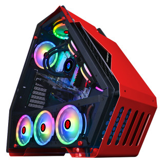 玩嘉t9atxatx机箱半侧透红色