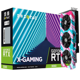 seasonic 海韵 FOCUS GX-650 金牌（90%）全模组ATX电源 650W +索泰(ZOTAC) RTX 3060-12GD6 X-GAMING 显卡 12GB 蓝粉色