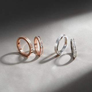 卡尔文·克莱 Calvin Klein Hook系列 中性满天星镶水晶戒指 银色