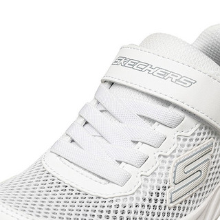 SKECHERS 斯凯奇 NITRO SPRINT 男童网面运动鞋 403752L 白色 27.5