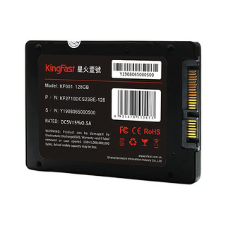 KingFast 金速 KF001 SATA 固态硬盘 128GB (SATA3.0)